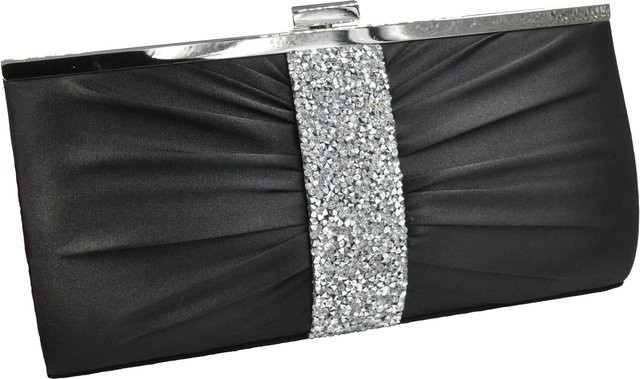 Steuer Abendtasche Satin-Optik, Strassbesatz, Damen - Bild 1