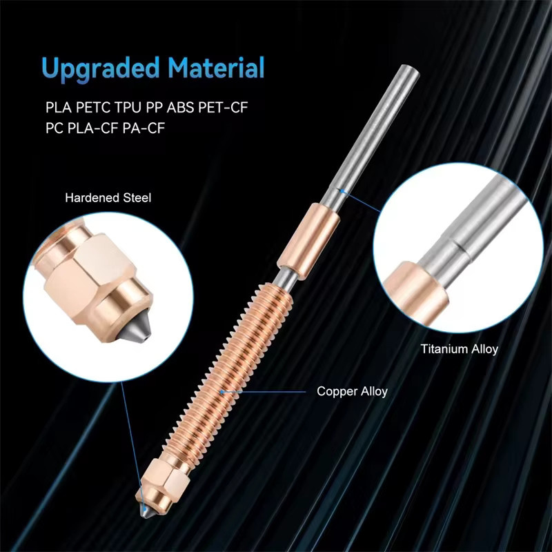 Creality Keramik-Heizblock-Kit für K2 Plus mit 0,4 mm Schnellwechseldüse für Temperaturen bis 350 °C - Bild 3