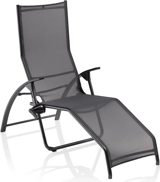 Kettler Tampa Bäderliege Anthrazit mit Aluminiumgestell und Textilene-Gewebe B/T/H: 150 x 73 x 120 cm - Bild 1