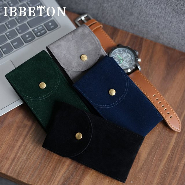 IBBETON Uhrentasche, Leder, Schwarz, Unisex - Bild 1