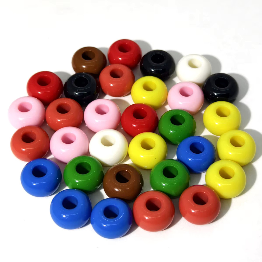 Radperlen, 16 mm, rot grün blau rosa, Unisex - Bild 4
