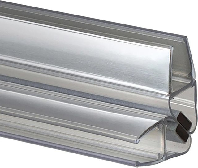 Schulte Magnetprofil 45° vertikal für Duschen, Farbe: Silver, Glasstärke: 8 mm - Bild 1