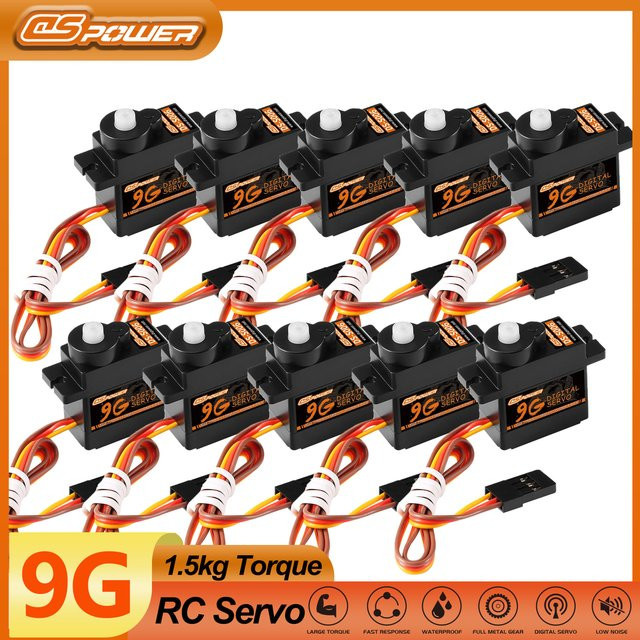 Dspower Digitales Mikro Servo, wasserdicht, Schwarz - Bild 1