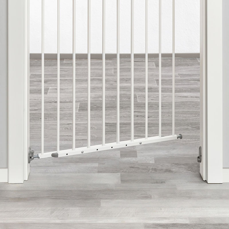 Reer Treppenschutzgitter S-Gate Active Lock zum Schrauben, Farbe: Weiß, Breite: 76 cm bis 110 cm - Bild 2