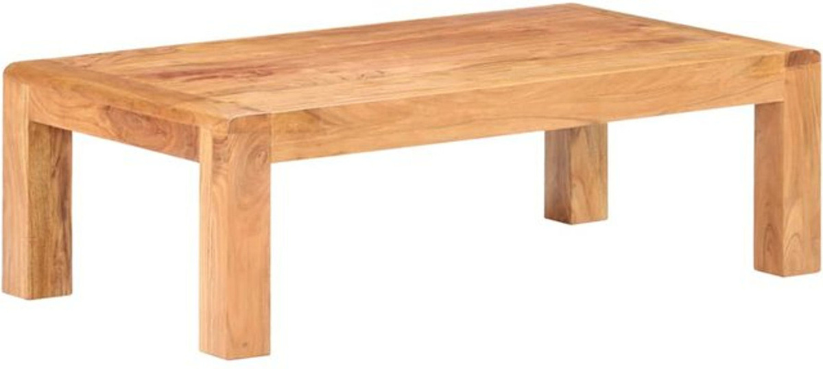 vidaxl Couchtisch aus Massivholz Akazie in Braun im Landhausstil, B/T/H: 110 x 60 x 35 cm - Bild 1