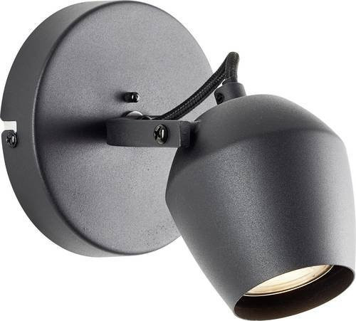Brilliant Wandspot G06710/86 Wandleuchte Schwarz mit GU10 Fassung und LED-Leuchtmittel - Bild 1
