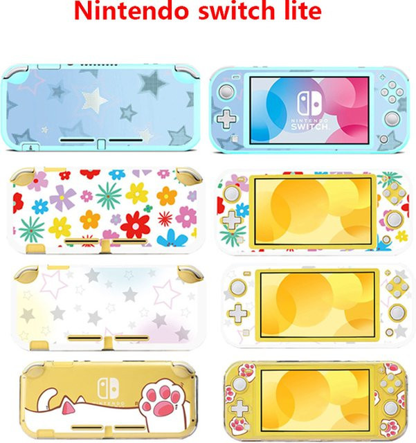 Stitch Cartoon Schutzhülle für Nintendo Switch Lite in Colorful Flower Design - Bild 1
