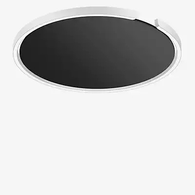 Occhio Mito Soffitto 60 Flat Narrow LED Wand- und Deckeneinbauleuchte, Kopf weiß matt und Abdeckung schwarz matt, x-tra warmweiß - Bild 1