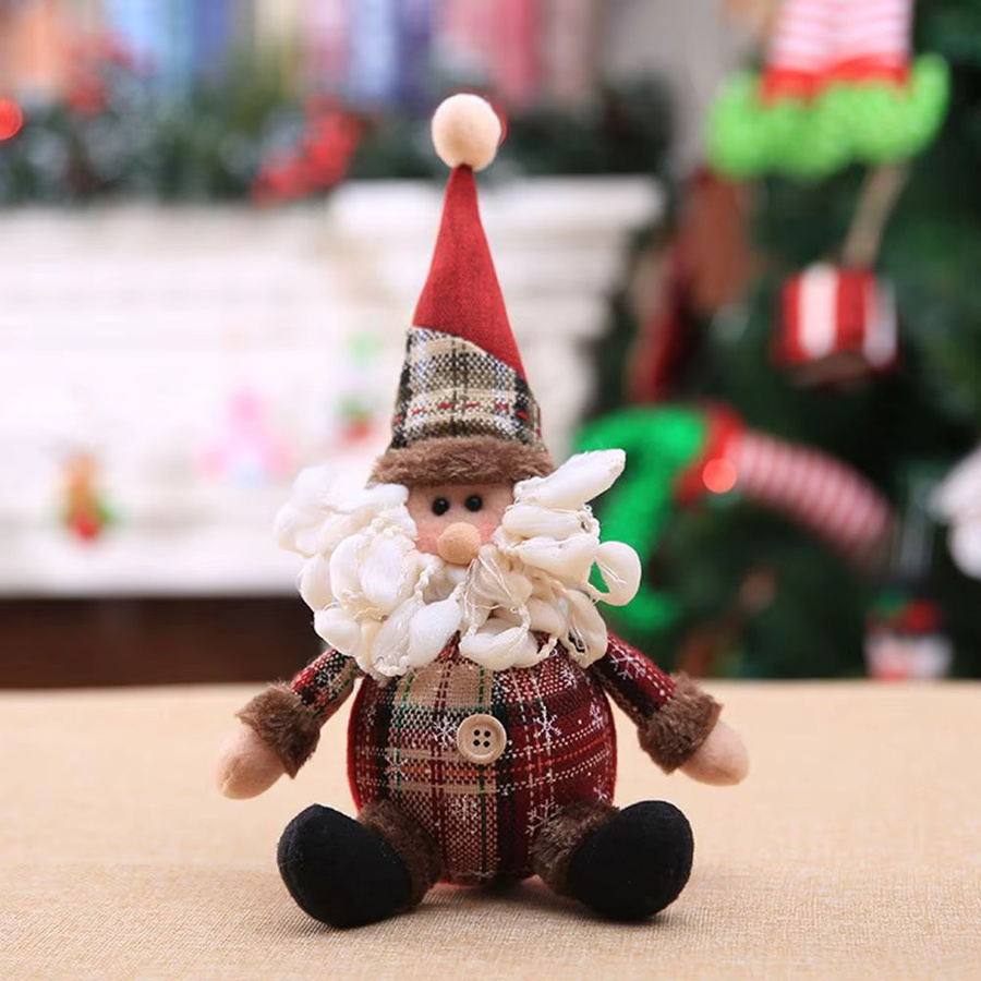 Huiran Weihnachtliche Santa Claus und Elch Puppen als Tischdekoration für deine Weihnachtsfeier - Bild 3