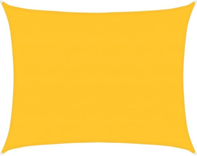 Furnicato Sonnensegel Rechteckig Gelb aus HDPE mit 160 g/m2, Breite: 6 m, Länge: 8 m - Bild 1