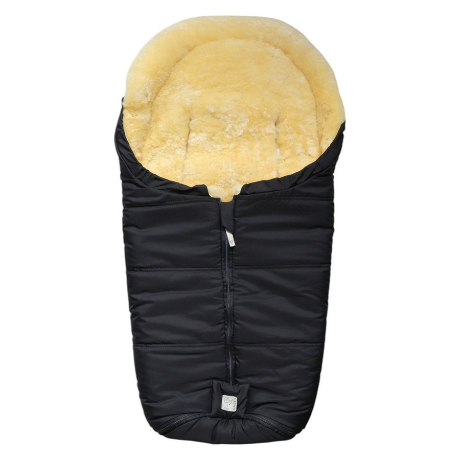 Kaiser Lammfell-Fußsack Naadja für Babyschalen und Babywannen, Schwarz - Bild 1