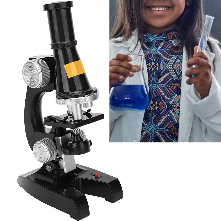 Kkmoon Mikroskop-Kit Biologisches Mikroskop mit LED ab 8 Jahren Schwarz - Bild 5