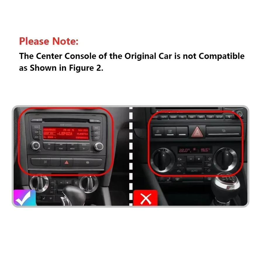 CHSTEK Auto Radio Navigation mit Bluetooth und WLAN für Audi A4 B6 B7 S4 RS4 8E und Seat Exeo 2002-2012 mit drahtlosem Carplay und Android Multimedia in Schwarz - Bild 4