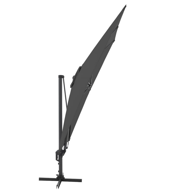 Doppler Ampelschirm Active Green Edition in Anthrazit mit Dreh- und Neigungsfunktion, B: 310 cm, T: 210 cm - Bild 2
