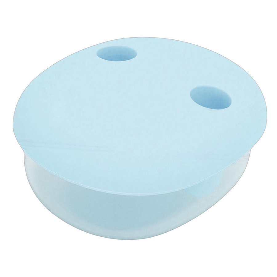 TOMTOP JMS 2-in-1 Snackbehälter auslaufsicher mit Fingerdeckel, Blau Grün - Bild 1
