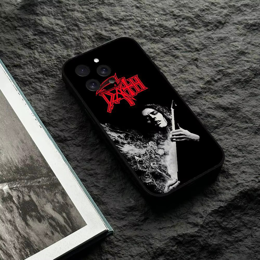 D-Death Band Handyhülle aus mattem Silikon für iPhone Modelle in Schwarz - Bild 5