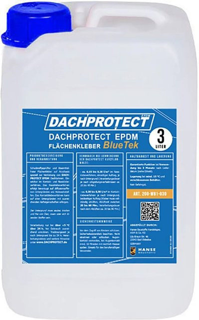 DACHPROTECT BlueTek EPDM Flächenkleber, lösungsmittelfreie Dispersion, 3 Liter - Bild 1