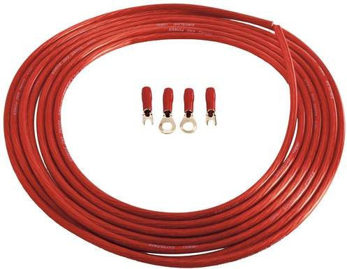 Sinuslive Car HiFi Stromkabel-Set 10mm² vergoldet in Gold und Rot - Bild 1