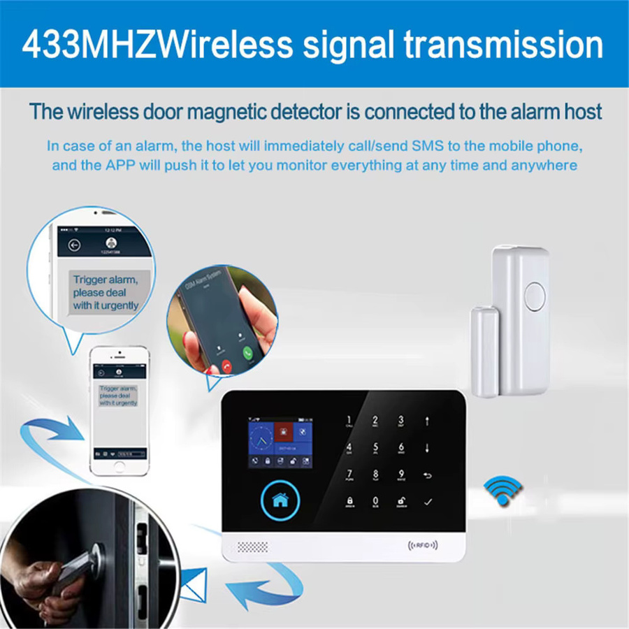 PGST PG103 Fenster-Tür-Sensor für 433 MHz Alarmsystem in Weiß mit App-Benachrichtigung - Bild 4