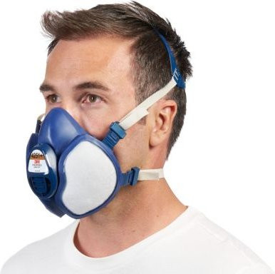 3M Halbmaske 4251+ Atemschutzmaske Typ A1P2 Blau - Bild 4