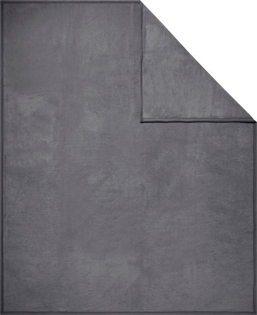 Ibena Kuscheldecke Anthrazit B: 150 cm, B: 200 cm - Bild 1