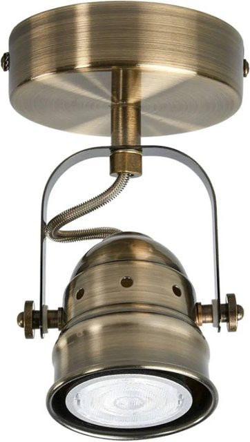Lindby Wandleuchte Leonor Retro Vintage Antik in Bronze aus Metall, 1-flammig GU10 - Bild 1