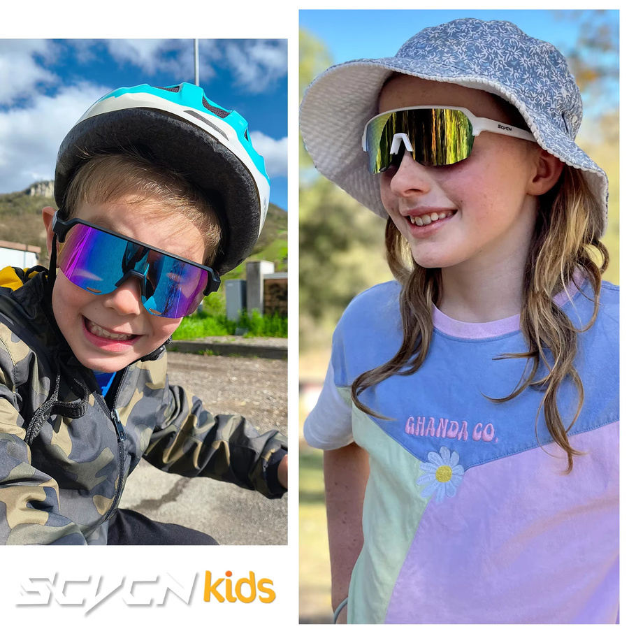 SCVCN Kinder-Sonnenbrille, Vollrand, Kunststoff, UV400-Schutz - Bild 3