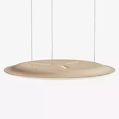 Nimbus Lighting Pad Lounge Connect LED Pendelleuchte in Classic Eiche und Weiß mit unsichtbarer Höhenverstellung - Bild 1