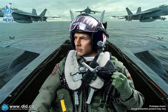 DID Palm Pocket Series US Piloten-Soldaten-Puppe, Einzelfigur, 1/12 - Bild 1