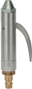 Riegler Abblashahn aus Aluminium in Silber mit gerader Standarddüse und Nippel NW 7,2 - Bild 1