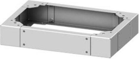 Siemens Sockel aus Stahl in Lichtgrau B: 105,0 cm, T: 40,0 cm, H: 10,0 cm - Bild 1