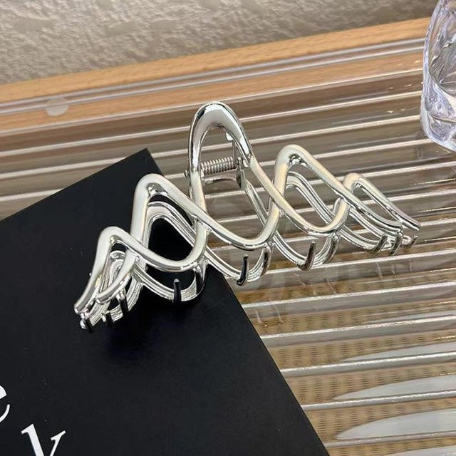 YULIN Haarklammer, Metallisch, Wellen-Design, Damen - Bild 1