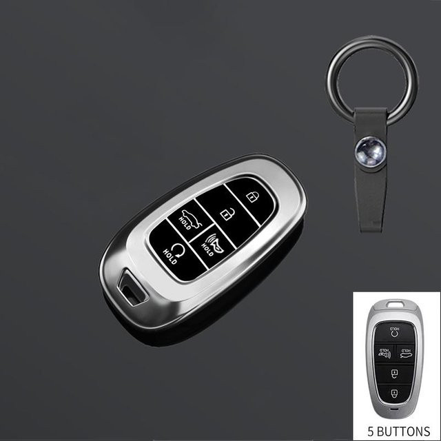 Schlüsselhülle aus TPU für Hyundai Sonata, EV6, EV8, Ioniq 5, Nexo und Tucson in Schwarz - Bild 1