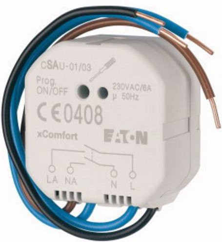 Eaton xComfort Schaltaktor CSAU-01/03 in Weiß mit einer maximalen Schaltleistung von 1380W - Bild 1