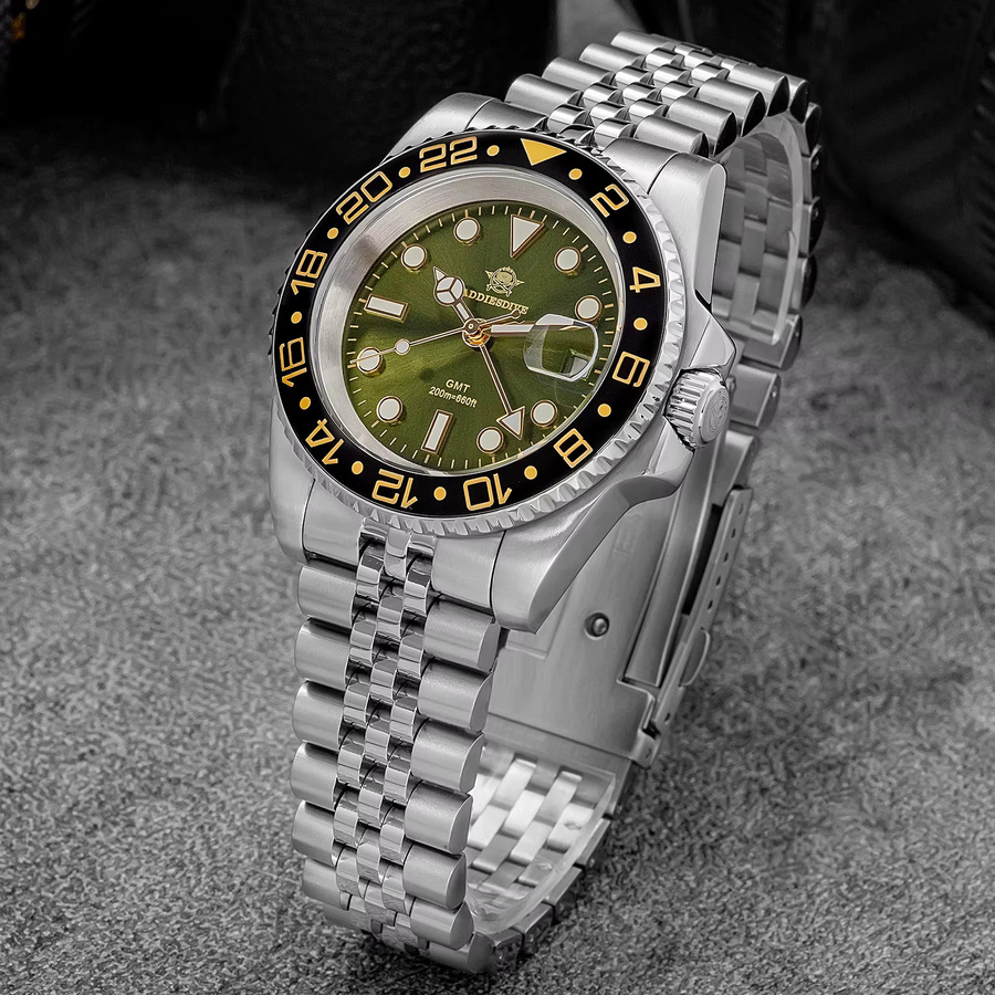 ADDIESDIVE Armbanduhr, Quarz, Edelstahl, Keramiklünette, Herren - Bild 2