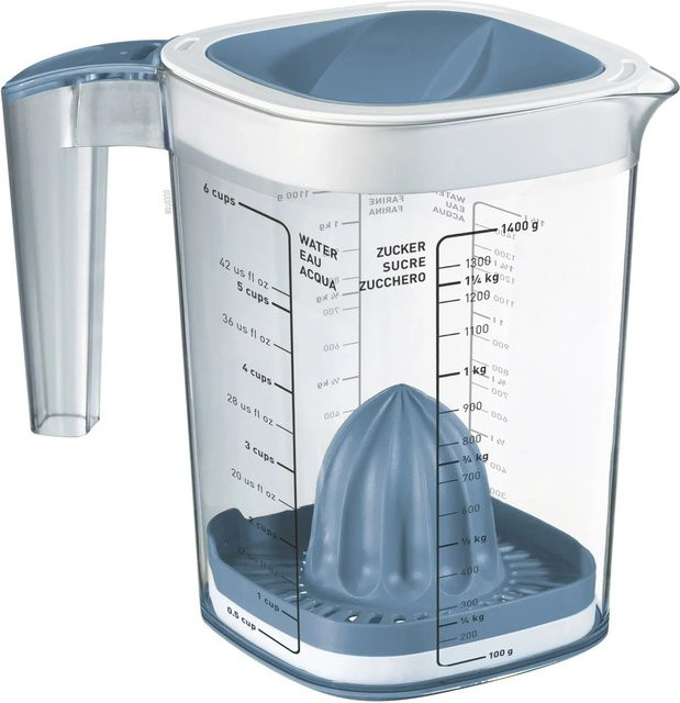 Rotho Back-Messbecher Loft 1,5 l Transparent Horizontblau - Bild 1