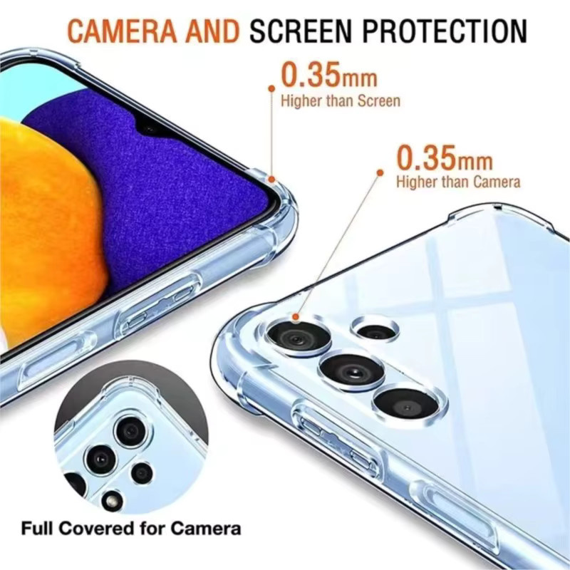 Stoßfeste und transparente Handyhülle für Samsung Galaxy A-Serie (A03 bis A73) - Bild 3