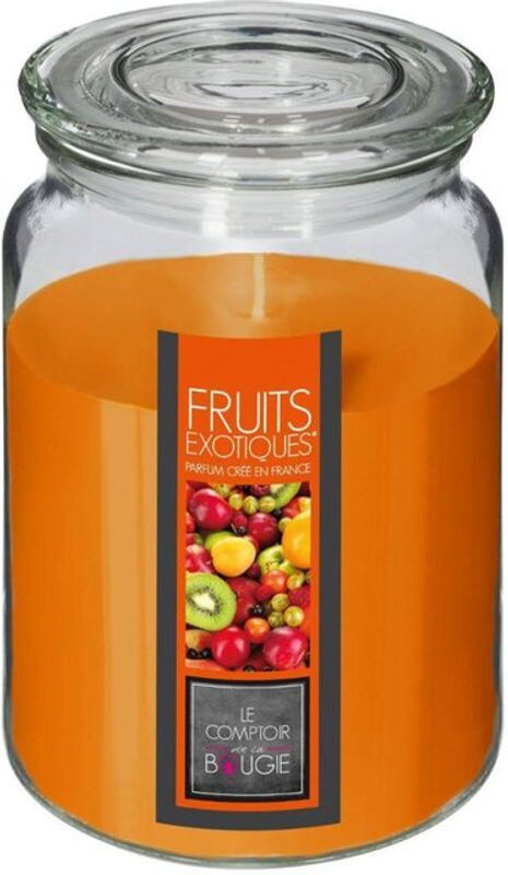 Duftkerze Exotische Früchte von Atmosphera in Orange, Glas, Höhe: 10 cm, Durchmesser: 14,5 cm - Bild 1