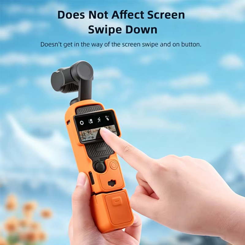 Bunte Silikon-Schutzhülle mit Basis für DJI Osmo Pocket 4, kratzfeste und stoßfeste Vollschutz-Hülle Kamera-Zubehör - Bild 1