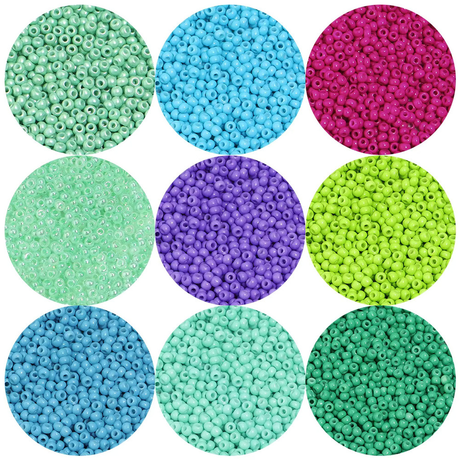 Miyuki-Rocailles Glas, rund, 2 mm, Distanzperlen - Bild 3