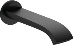 Hansgrohe Wanneneinlauf Vivenis wandmontiert in Schwarz Matt mit 20 mm Ausladung - Bild 1