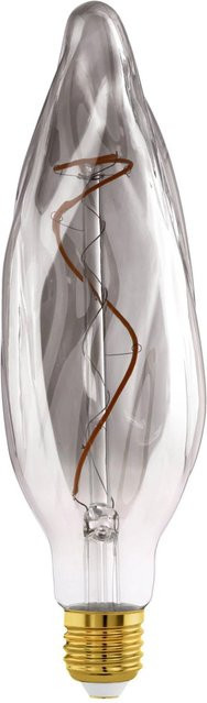 Eglo LED Leuchtmittel E27 Kerzenform in Transparent mit warmweißem Licht 2.000 K, dimmbar, 4 W - Bild 1