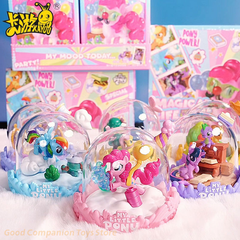 KAYOU My Little Pony Mini Scene Vol.1 Magical Home Blind Box Dekoration Pinkie Pie und Rainbow Dash in Mehrfarbig - Bild 1