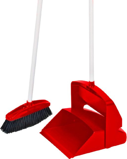 BRB Kehrset mit Schaufel in Rot und Schwarz aus Kunststoff - Bild 1
