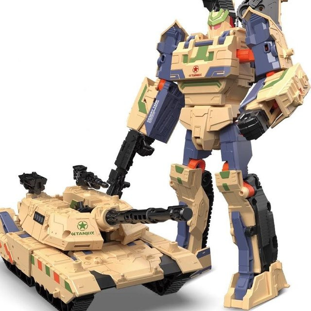 JINJIANG Verwandlungsroboter Actionfigur, Auto Panzer Flugzeug Modell, ab 14 Jahren - Bild 1