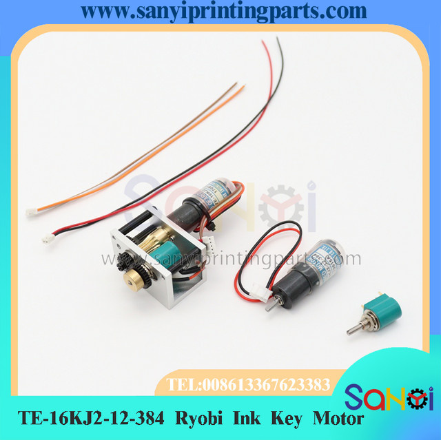 Ryobi Ink Key Motor M1305 mit Potentiometer TE-16KJ2-12-384 für Druckmaschinenteile - Bild 1