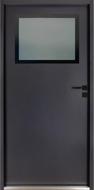 Pordo Stahl-Nebeneingangstür G2 in Anthrazit mit Glas, B/H: 88 x 198 cm, Anschlag Rechts - Bild 1