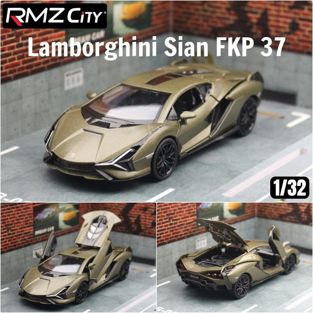 Linyi toy car Lamborghini Sian Fkp 37 Super Sport, Spielzeugauto Modell, 1:32, ab 14 Jahren - Bild 1