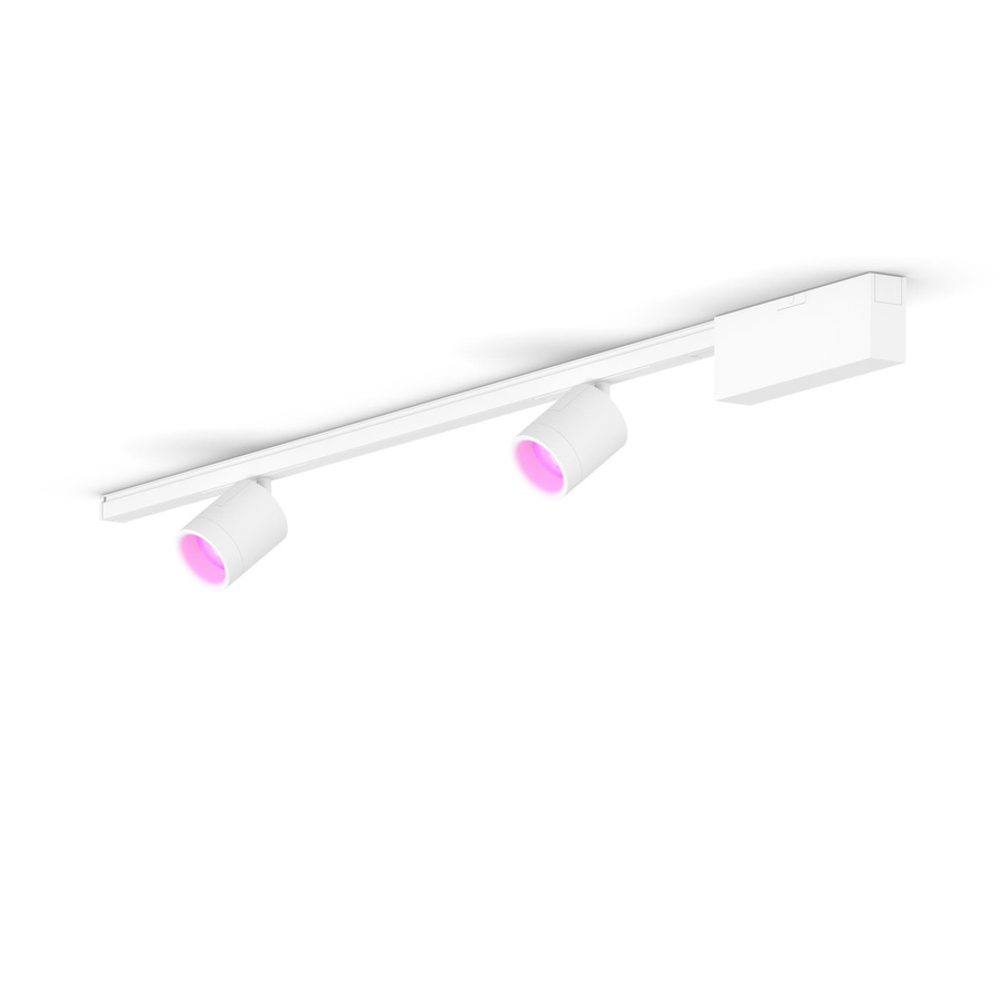 Philips Hue Perifo Basis-Set Gerade Deckenleuchte in Weiß mit 2 Spots - Bild 1