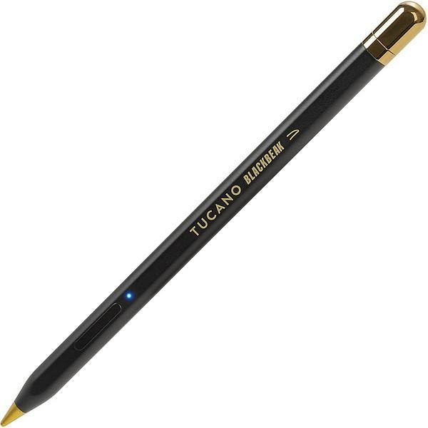 Tucano Blackbeak Stylus Eingabestift für iPads, Schwarz/Gold, USB-C - Bild 1